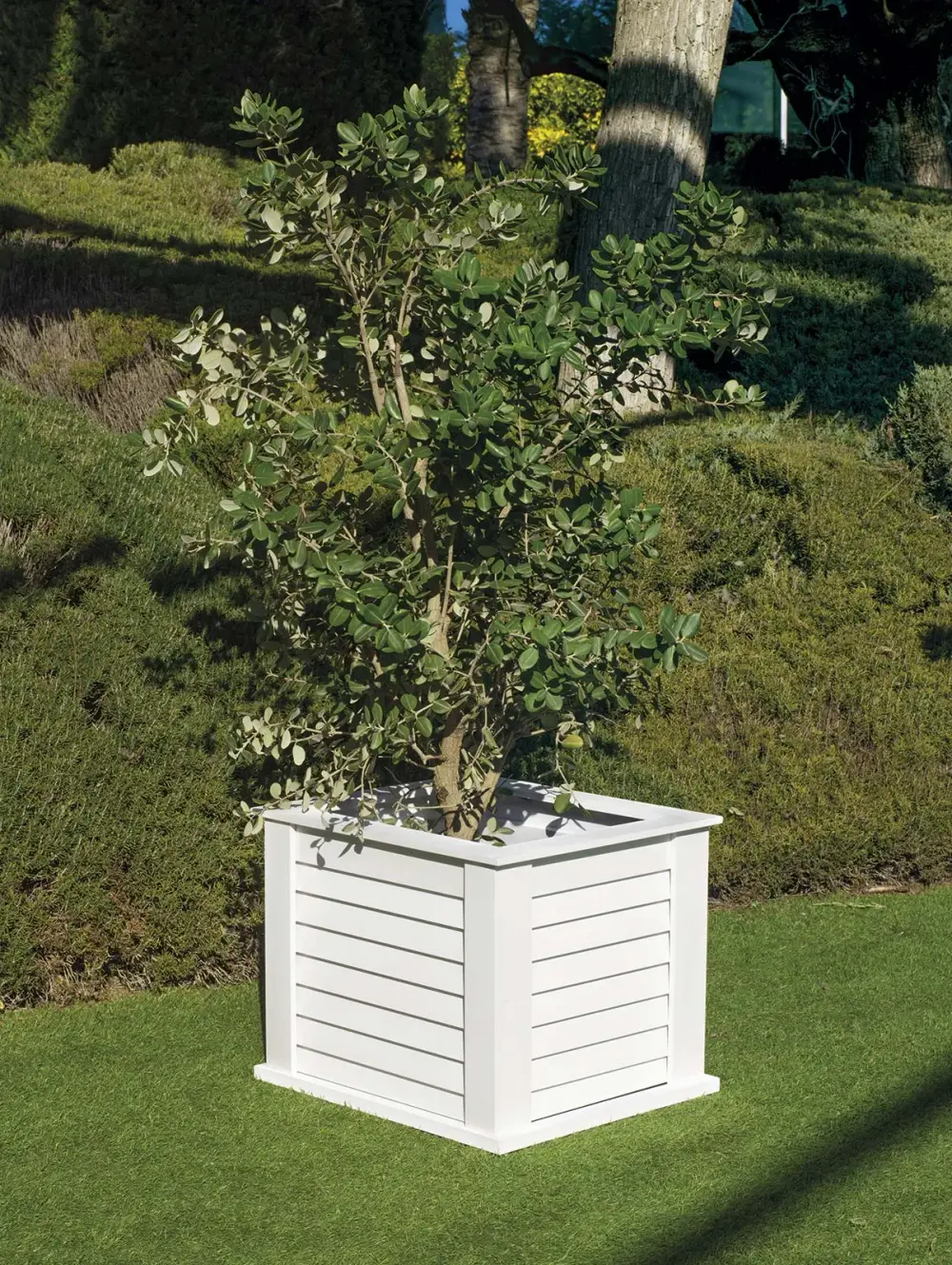 Macetero de aluminio para jardín — Accessoire