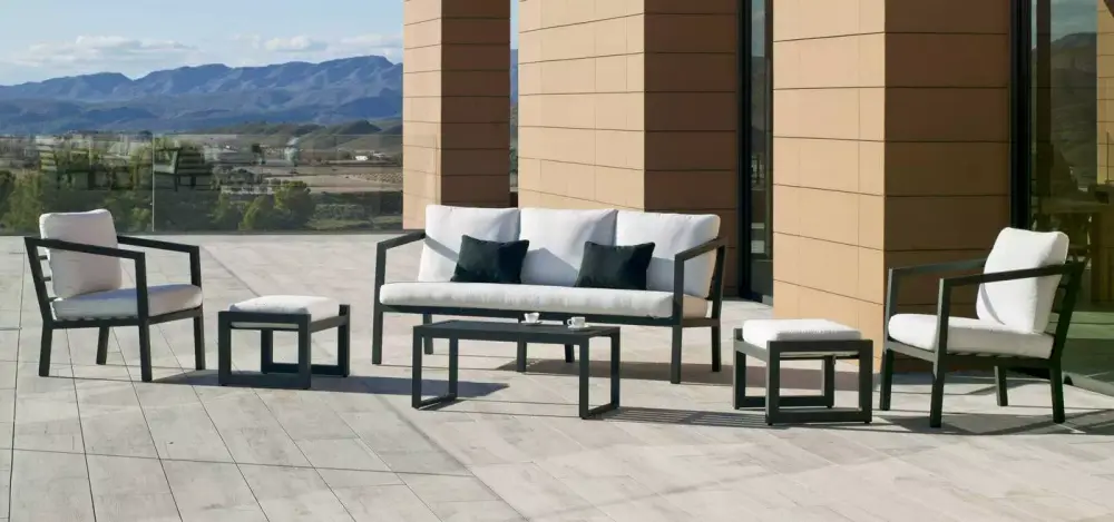 Para jardín de aluminio 8 — Lounge set
