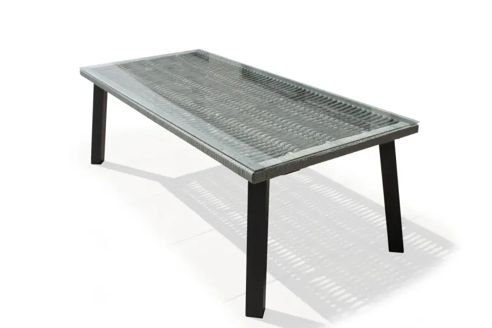 esquema mesa aluminio y cuerda trenzada Tison
