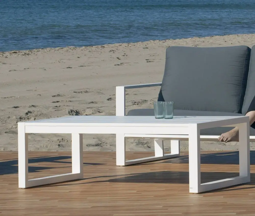 Mesa de jardín en aluminio Alelí