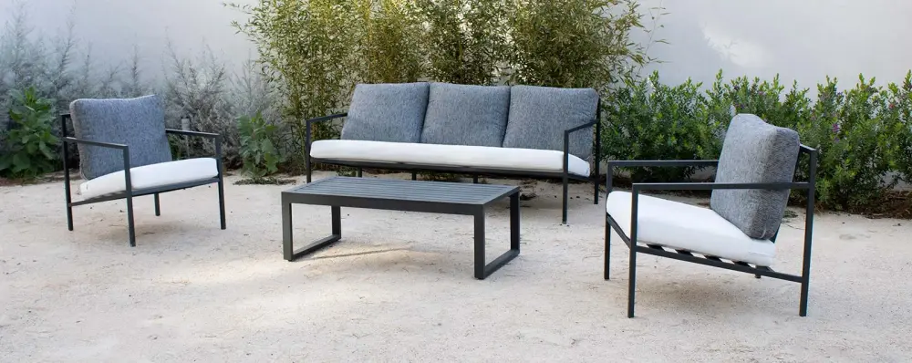 Conjunto de jardín gris: modelo Toscana 8