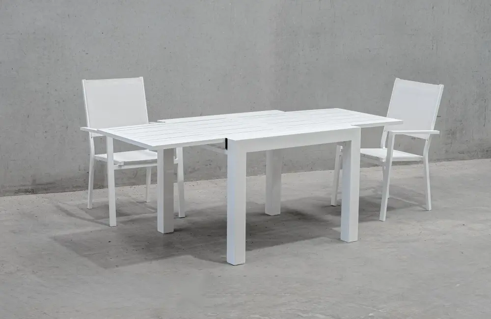 Mesa comedor extensible diseño italiano abierta Mantua