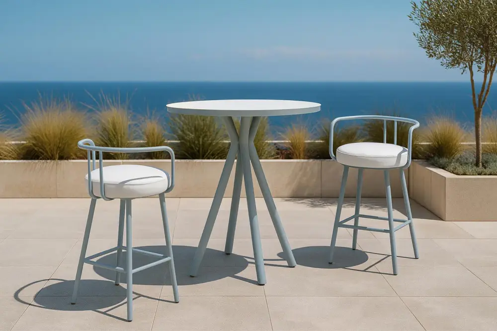 Conjunto taburete Mariet y mesa alta Nemus