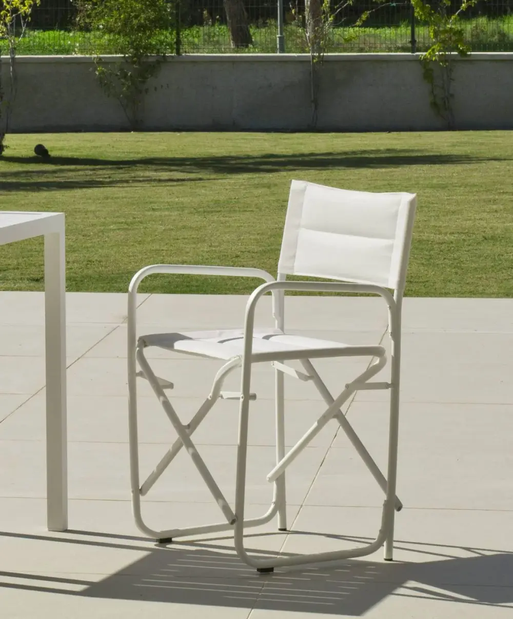 Sillón de Director plegable blanco Badua 3