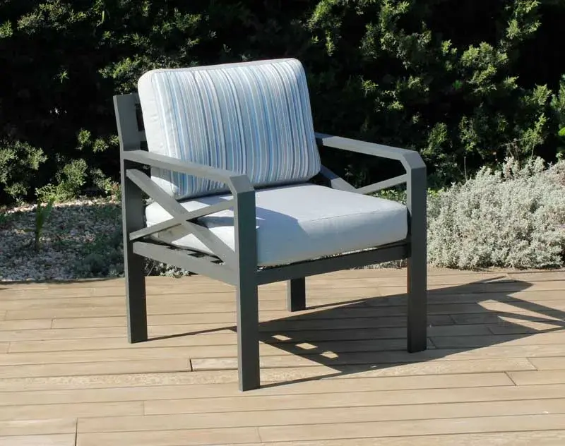 Sillón de aluminio para jardín Lausana