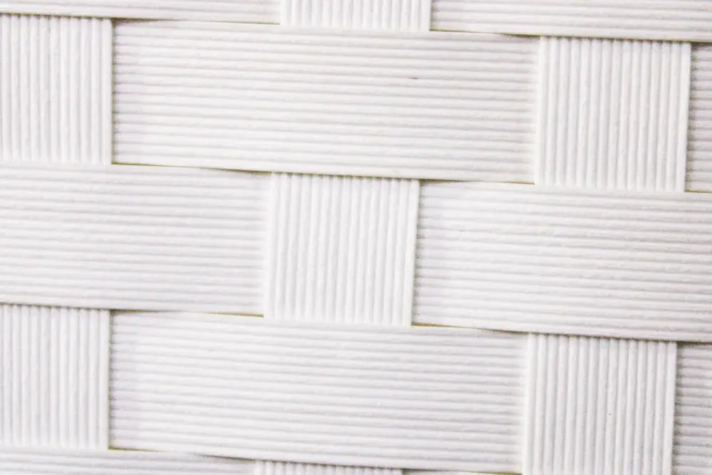Detalle ratán blanco
