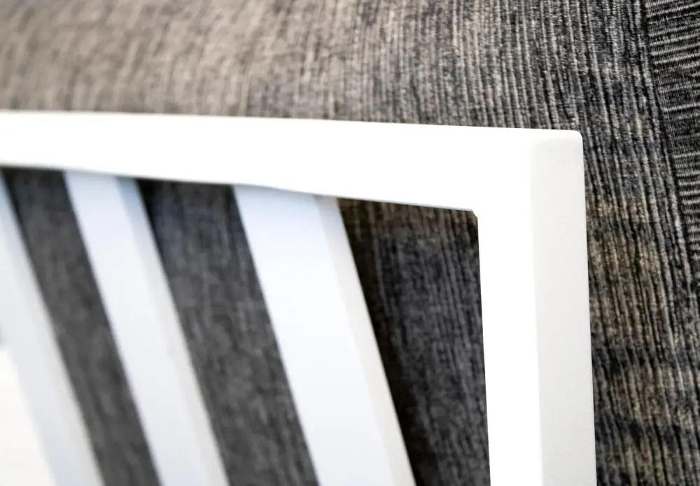 Detalle del Sillón jardín aluminio blanco Toscana