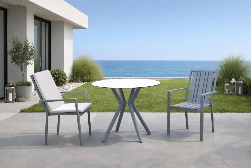 Mesa de comedor redonda Beirut y Silla Paola