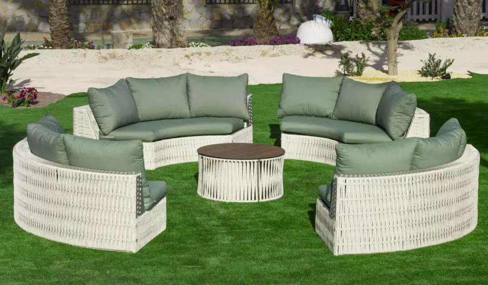 Conjunto de sofá rinconera de exterior Naroha 8