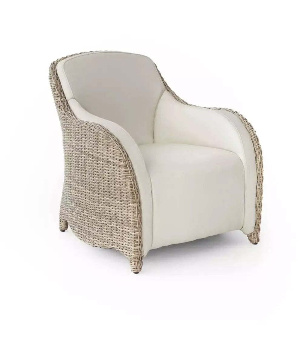 Sillón de ratán y polipiel Comodoro 8