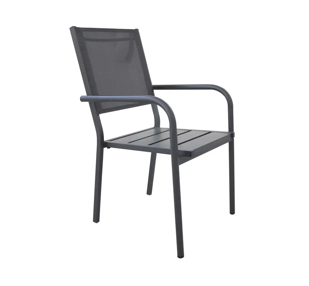 Silla de aluminio premium con respaldo Textilene Celina